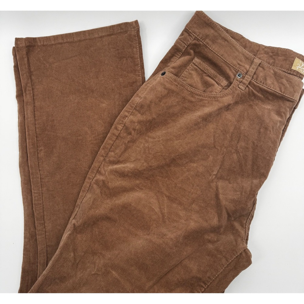 Hybrid Company Women's Camel Corduroy Pants Size‎ 18 Flare Leg High Rise NWT